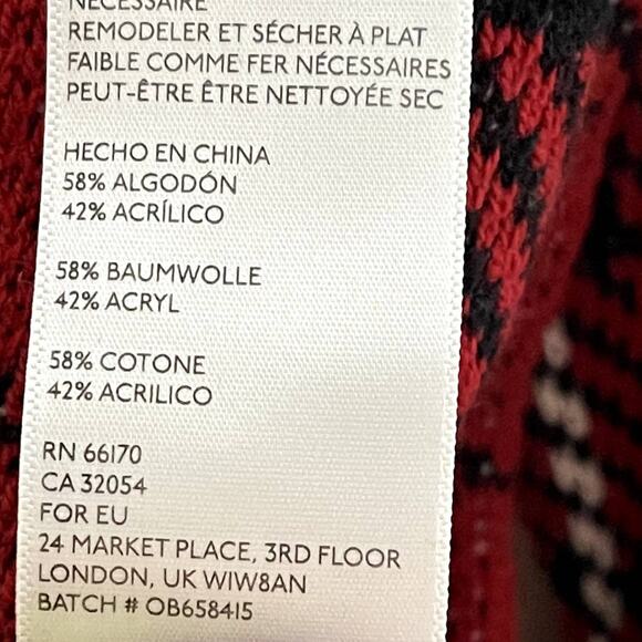 URBAN OUTFITTERS • Tartan Dog Knit Sweater • L - Picture 6 of 6